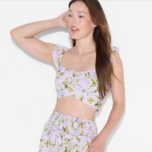 Women's Flutter Short Sleeve Scoopneck Micro Top - Wild Fable™ Mauve XS